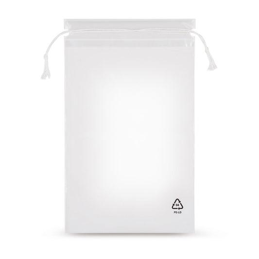 Sacchetto con coulisse LDPE 50 µm — Vista principale direttamente dal produttore Elke Plastic