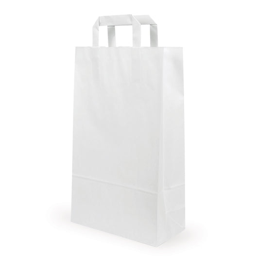 Sacchetto di carta bianco — Vista principale direttamente dal produttore Elke Plastic