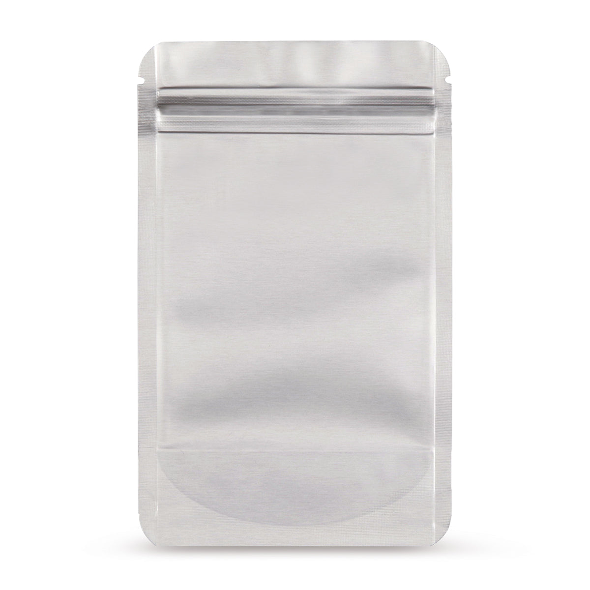Doypack alluminio — Vista principale del sacchetto con composito in alluminio di Elke Plastic