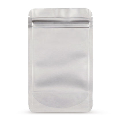 Doypack alluminio — Vista principale del sacchetto con composito in alluminio di Elke Plastic